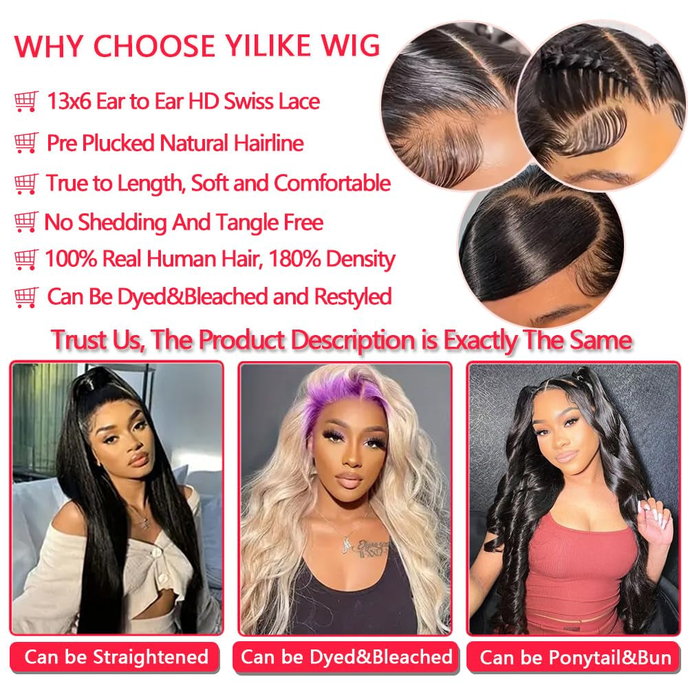 13x6 body wave lace front wig showing pre plucked hairline