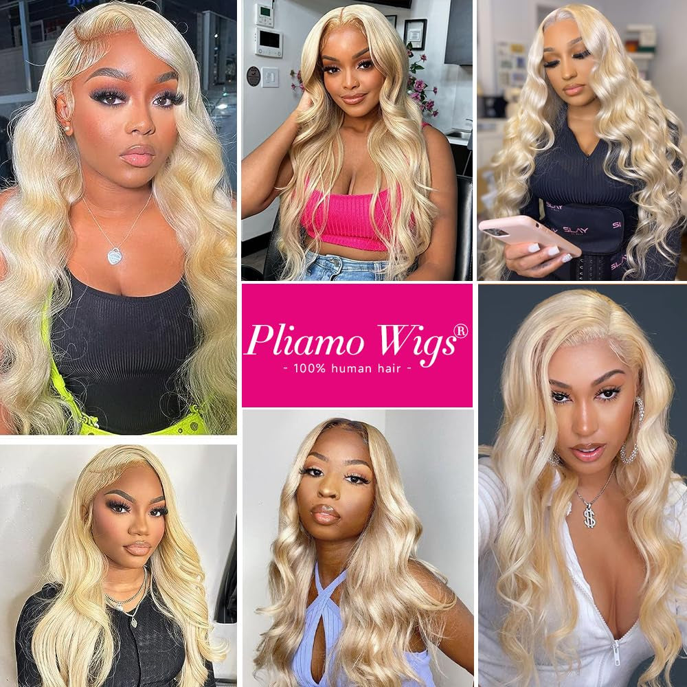 13x6 blonde lace front wig with baby hair and glueless cap